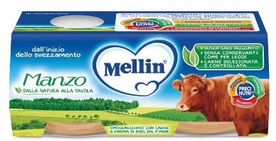 MELLIN OMOGENEIZZATO MANZO 2 X 80 G - Farmacia Artemisia di Montecuollo Dott. Angelo snc