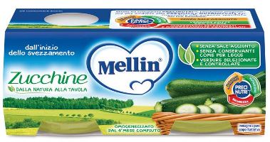 MELLIN OMOGENEIZZATO ZUCCHINE 2 X 80 G - Farmacia Artemisia di Montecuollo Dott. Angelo snc