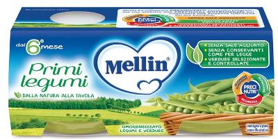 MELLIN OMOGENEIZZATO PRIMI LEGUMI 2 X 80 G - Farmacia Artemisia di Montecuollo Dott. Angelo snc