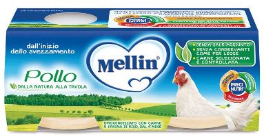 MELLIN OMOGENEIZZATO POLLO 2 X 80 G - Farmacia Artemisia di Montecuollo Dott. Angelo snc