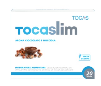 TOCASLIM CREMA DI CIOCCOLATO E NOCCIOLA 20 BUSTE DA 18 G - Farmacia Artemisia di Montecuollo Dott. Angelo snc