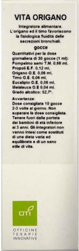 VITA ORIGANO GOCCE 30ML - Farmacia Artemisia di Montecuollo Dott. Angelo snc