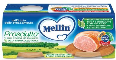 MELLIN OMOGENEIZZATO PROSCIUTTO 2 PEZZI X 80 G - Farmacia Artemisia di Montecuollo Dott. Angelo snc