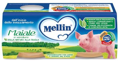 MELLIN OMOGENEIZZATO MAIALE CON VERDURE 2 PEZZI X 80 G - Farmacia Artemisia di Montecuollo Dott. Angelo snc