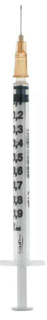 SIRINGA PER INSULINA EXTRAFINE TUB 1ML 100 UI AGO REMOVIBILE 26 GAUGE 0,45X12 MM 1 PEZZO - Farmacia Artemisia di Montecuollo Dott. Angelo snc