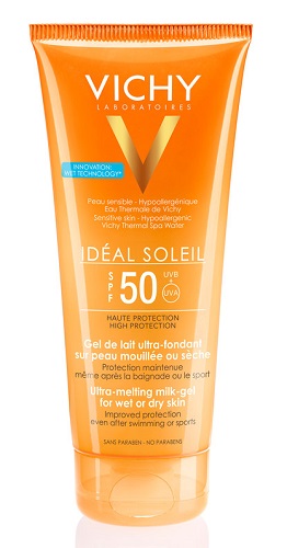 IDEAL SOLEIL GEL WET CORPO SPF50 200 ML - Farmacia Artemisia di Montecuollo Dott. Angelo snc