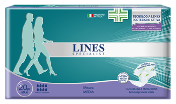 LINES SPECIALIS PANNOLONE A MUTANDINA MAXI MEDIA FARMA 20 PEZZI - Farmacia Artemisia di Montecuollo Dott. Angelo snc