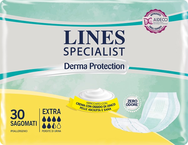 LINES SPECIALIST DERM PANNOLONE SAGOMATO EXTRA 30 PEZZI - Farmacia Artemisia di Montecuollo Dott. Angelo snc