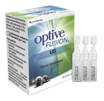 OPTIVE FUSION UD SOLUZIONE OFTALMICA STERILE 30 FLACONCINI MONODOSE 0,4 ML - Farmacia Artemisia di Montecuollo Dott. Angelo snc