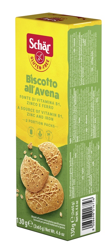 SCHAR BISCOTTI ALL'AVENA 2 BUSTE DA 65 G - Farmacia Artemisia di Montecuollo Dott. Angelo snc