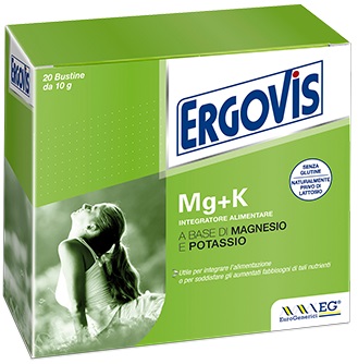 ERGOVIS MG+K 20 BUSTE 10 G - Farmacia Artemisia di Montecuollo Dott. Angelo snc