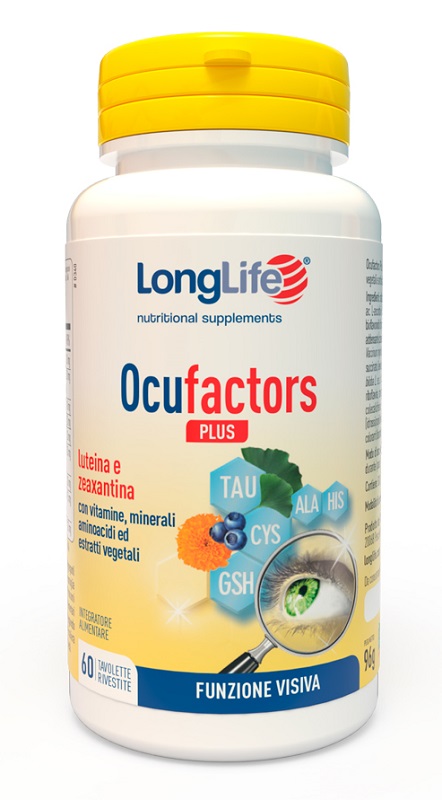 LONGLIFE OCUFACTORS PLUS 60 TAVOLETTE RIVESTITE - Farmacia Artemisia di Montecuollo Dott. Angelo snc