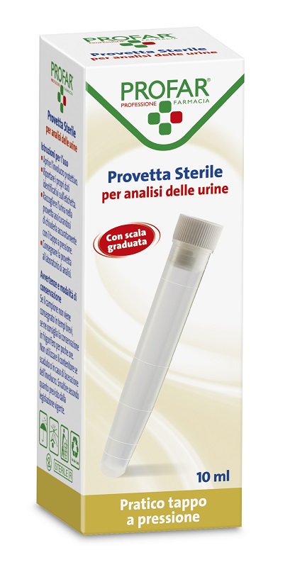 PROVETTA STERILE PER ANALISI DELLE URINE 10 ML PROFAR - Farmacia Artemisia di Montecuollo Dott. Angelo snc