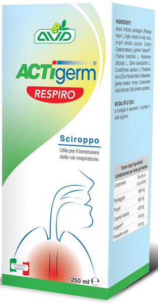 ACTIGERM RESPIRO SCIROPPO 250 ML - Farmacia Artemisia di Montecuollo Dott. Angelo snc