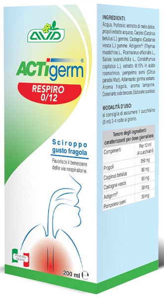 ACTIGERM RESPIRO 0-12 200 ML - Farmacia Artemisia di Montecuollo Dott. Angelo snc