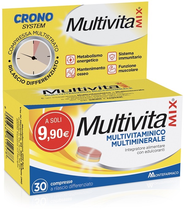 MULTIVITAMIX CRONO 30 COMPRESSE - Farmacia Artemisia di Montecuollo Dott. Angelo snc