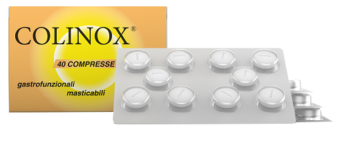 COLINOX 40 COMPRESSE MASTICABILI GASTROFUNZIONALI 56 G - Farmacia Artemisia di Montecuollo Dott. Angelo snc