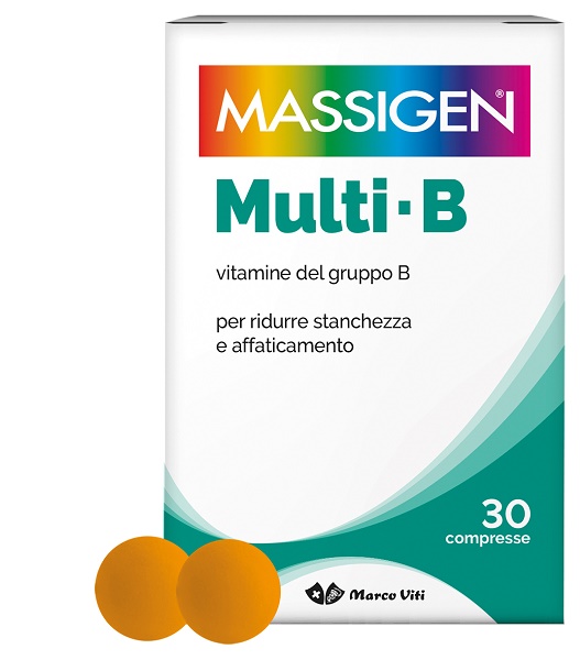 MASSIGEN MULTI B VITAMINE DEL GRUPPO B 30 COMPRESSE RIVESTITA DA 364 MG - Farmacia Artemisia di Montecuollo Dott. Angelo snc