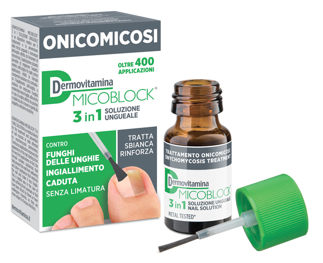 DERMOVITAMINA MICOBLOCK 3 IN 1 ONICOMICOSI SOLUZIONE UNGUEALE 7 ML - Farmacia Artemisia di Montecuollo Dott. Angelo snc