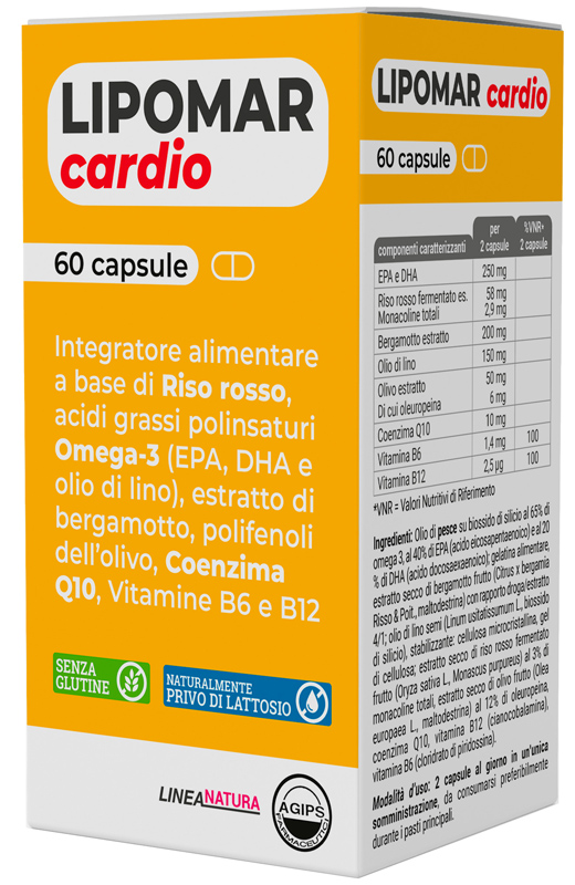 LIPOMAR CARDIO 60 CAPSULE - Farmacia Artemisia di Montecuollo Dott. Angelo snc