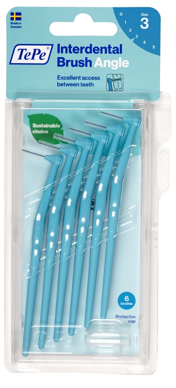 TEPE ANGLE SCOVOLINO BLU 0,6MM 6 PEZZI - Farmacia Artemisia di Montecuollo Dott. Angelo snc