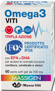 OMEGA3 VITI TRIPLA AZIONE 60 PERLE - Farmacia Artemisia di Montecuollo Dott. Angelo snc