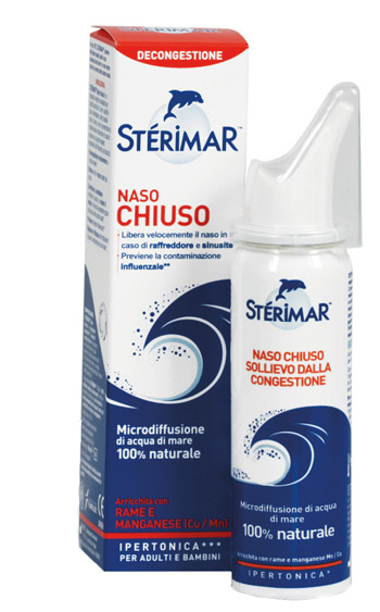 STERIMAR IPERTONICO NASO CHIUSO RAME E MANGANESE SPRAY 50 ML - Farmacia Artemisia di Montecuollo Dott. Angelo snc