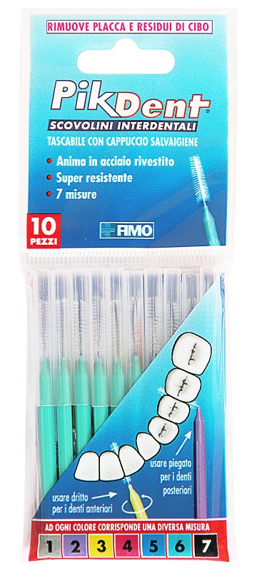 PIKDENT STUZZICOLINO 6 VERDE 10 PEZZI - Farmacia Artemisia di Montecuollo Dott. Angelo snc
