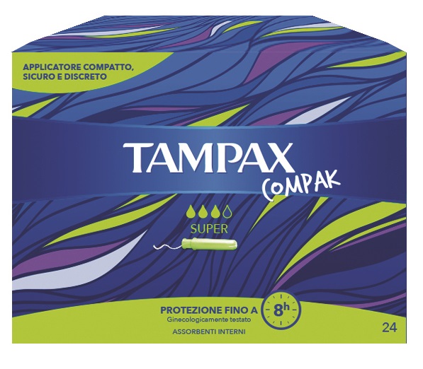 TAMPAX COMPAK SUPER 24 PEZZI - Farmacia Artemisia di Montecuollo Dott. Angelo snc