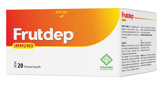 FRUTDEP IMMUNO 20 FLACONCINI 10 ML - Farmacia Artemisia di Montecuollo Dott. Angelo snc