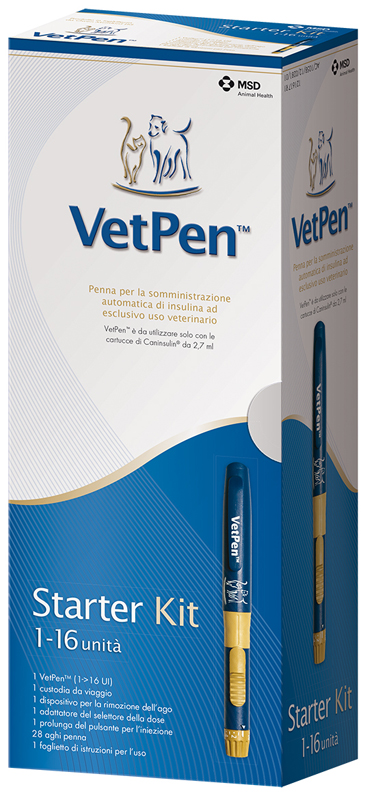 CANINSULIN VET PEN 16 UI STARTER KIT - Farmacia Artemisia di Montecuollo Dott. Angelo snc
