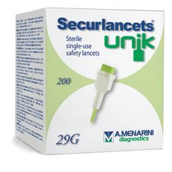 LANCETTE PUNGIDITO SECURLANCETS UNIK GAUGE 29 200 PEZZI - Farmacia Artemisia di Montecuollo Dott. Angelo snc
