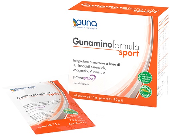 GUNAMINOFORMULA SPORT 24 BUSTE 180 G - Farmacia Artemisia di Montecuollo Dott. Angelo snc