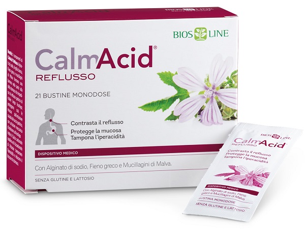 BIOSLINE CALMACID REFLUSSO 21 BUSTINE MONODOSE - Farmacia Artemisia di Montecuollo Dott. Angelo snc