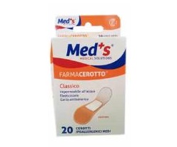 CEROTTO MEDS POLIURETANO IPOALLERGENICO CLASSICO MEDIO 20 PEZZI - Farmacia Artemisia di Montecuollo Dott. Angelo snc