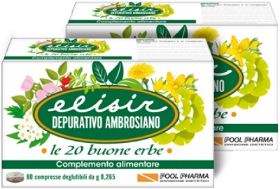ELISIR DEPURATIVO AMBROSIANO 20 COMPRESSE 5,3 G - Farmacia Artemisia di Montecuollo Dott. Angelo snc