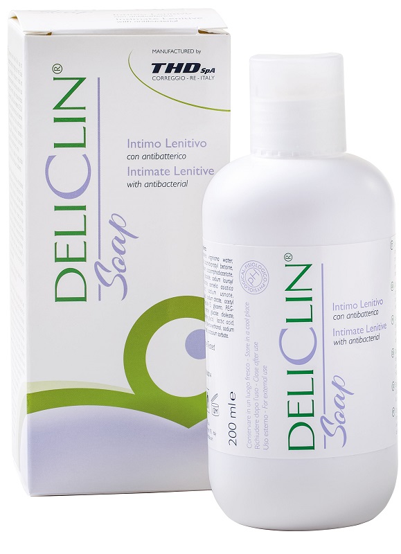 DELICLIN SOAP DETERGENTE INTIMO LENITIVO CON ANTIBATTERICO 200 ML - Farmacia Artemisia di Montecuollo Dott. Angelo snc