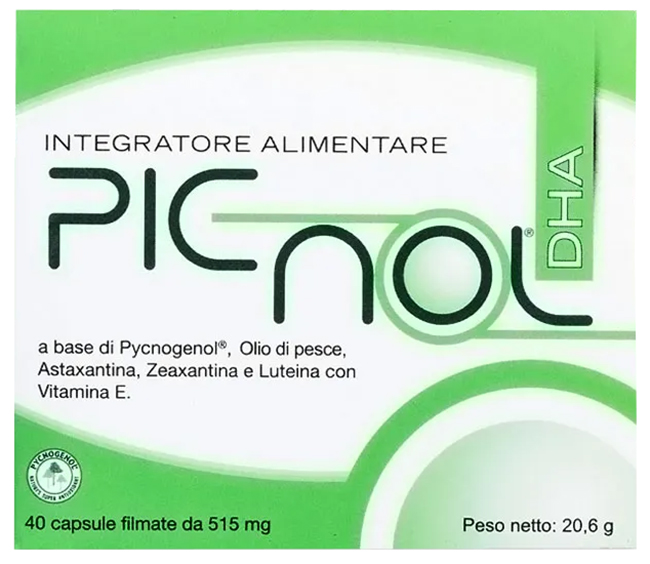 PICNOL DHA 40 CAPSULE 21,11 G - Farmacia Artemisia di Montecuollo Dott. Angelo snc