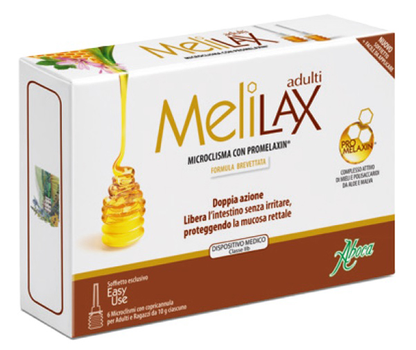 MELILAX ADULTI MICROCLISMI 6 PEZZI 10 G - Farmacia Artemisia di Montecuollo Dott. Angelo snc