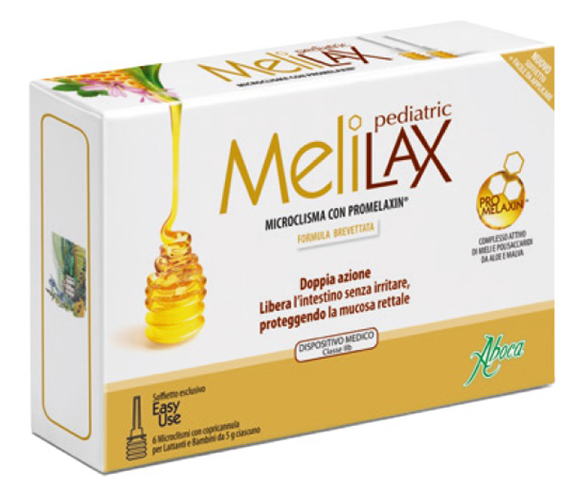 MELILAX PEDIATRIC MICROCLISMI 6 PEZZI 5 G - Farmacia Artemisia di Montecuollo Dott. Angelo snc