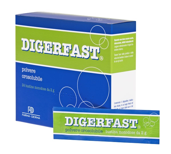 DIGERFAST POLVERE 24 BUSTINE MONODOSE 2 G - Farmacia Artemisia di Montecuollo Dott. Angelo snc