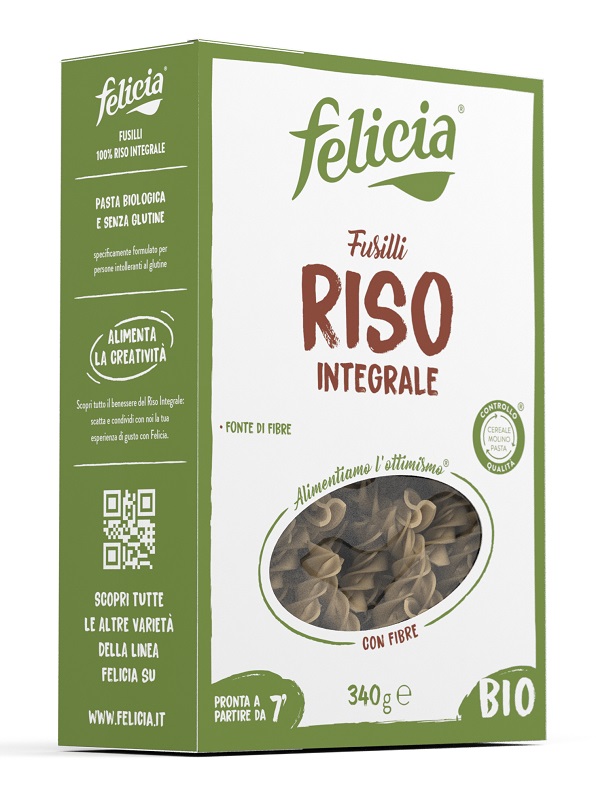 FELICIA BIO RISO INTEGRALE FUSILLI 340 G - Farmacia Artemisia di Montecuollo Dott. Angelo snc
