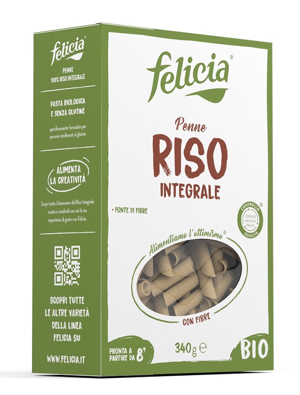FELICIA BIO RISO INTEGRALE PENNE 340 G - Farmacia Artemisia di Montecuollo Dott. Angelo snc
