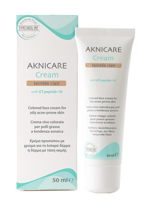CREMA TRATTANTE COLORATA PER PELLE ACNEICA AKNICARE CREAM TEINTEE CLAIR TUBETTO 50 ML - Farmacia Artemisia di Montecuollo Dott. Angelo snc