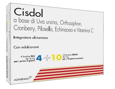 CISDOL 4 BUSTINE BLU DA 4,5 G + 10 BUSTINE GIALLE DA 3 G - Farmacia Artemisia di Montecuollo Dott. Angelo snc