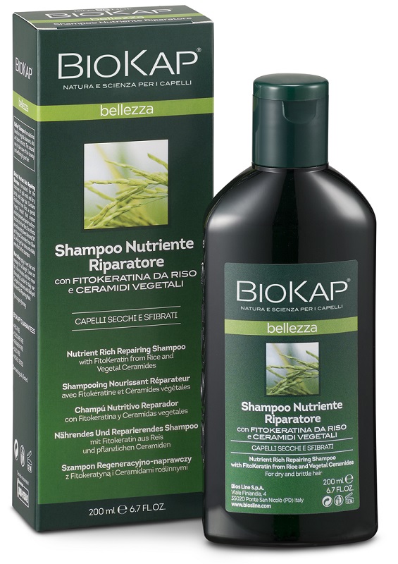 BIOKAP BELLEZZA SHAMPOO NUTRIENTE/RIPARATORE 200 ML BIOSLINE - Farmacia Artemisia di Montecuollo Dott. Angelo snc
