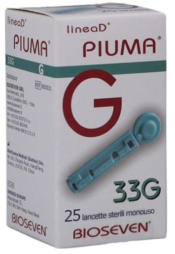LANCETTE PUNGIDITO LINEA D PIUMA GAUGE 33 25 PEZZI - Farmacia Artemisia di Montecuollo Dott. Angelo snc