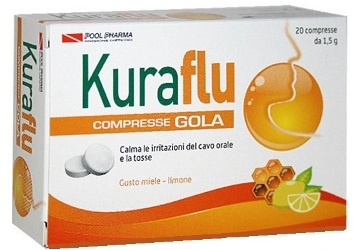 KURAFLU GOLA LIMONE/MIELE 20 COMPRESSE - Farmacia Artemisia di Montecuollo Dott. Angelo snc