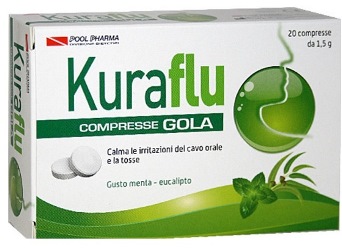KURAFLU GOLA EUCALIPTO 20 COMPRESSE 1,5 G - Farmacia Artemisia di Montecuollo Dott. Angelo snc