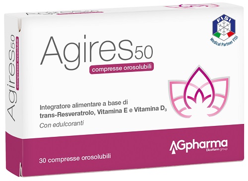 AGIRES 50 30 COMPRESSE OROSOLUBILI SCATOLA 5,4 G - Farmacia Artemisia di Montecuollo Dott. Angelo snc
